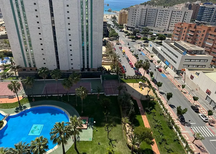 Apartman с видом на море и бассейном , 600 м от пляжа Cala de Finestrat